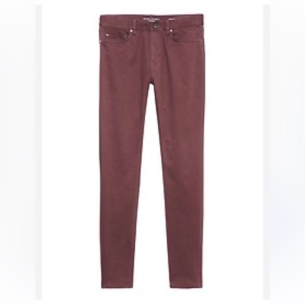 Banana Republic Women’s Skinny Travel Purple Burgundy Jeans Size: 32 X 32